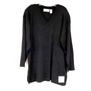 NWT Dressy black/sparkle sweater, Elisabeth size 3